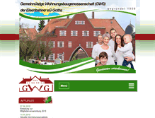 Tablet Screenshot of gwg-eisenbahner-gotha.de